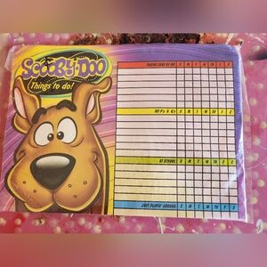 NWT scooby doo chore chart unopened 2006